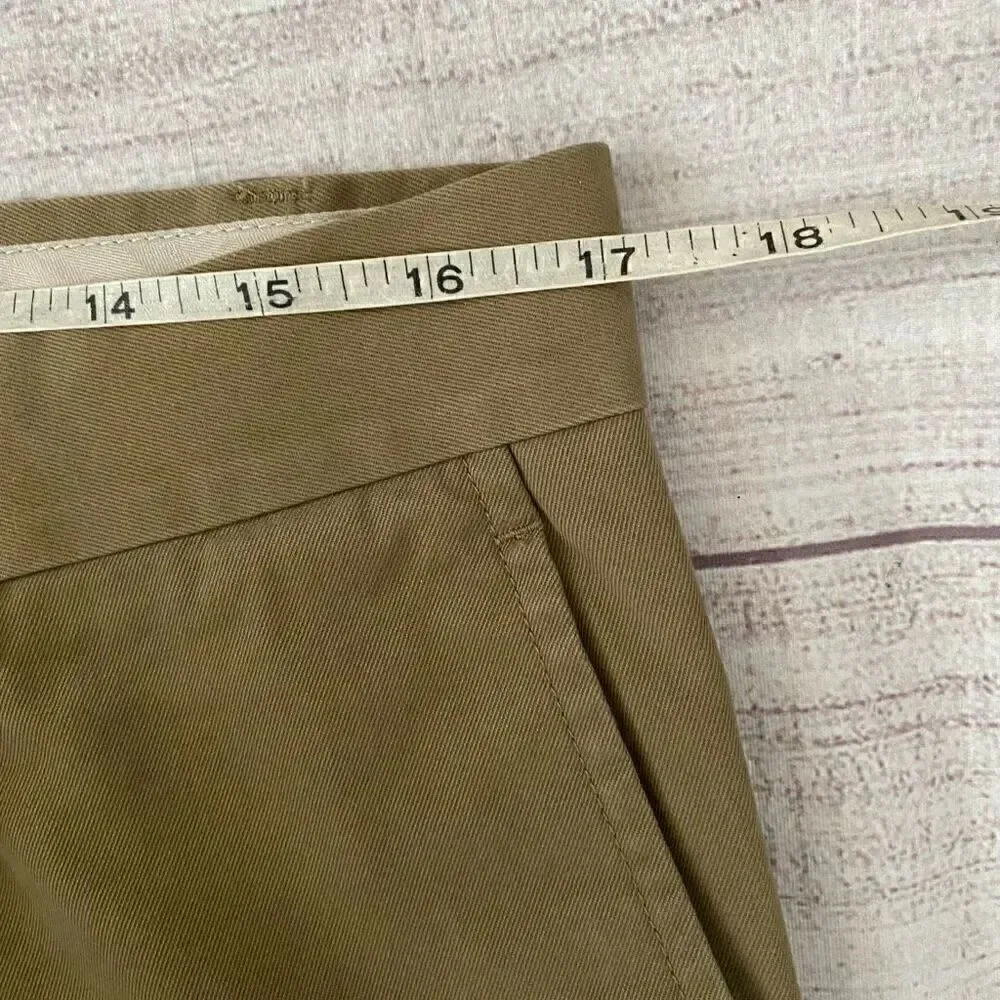 Banana republic men L/34 waist 100% cotton Aiden slim chino tan